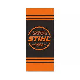 STIHL Strandtörölköző fekete-narancssárga 180x80cm